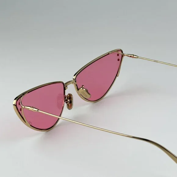 Dior MISSDIOR B1U B0N0 BRAND NEW Sunglasses Gold Pink Unisex Metal Cat Eye - Picture 12 of 14